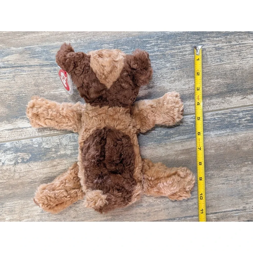 Vintage TY Classic CHIPS Brown Tan Curly Floppy Puppy Dog Plush With Tag  10